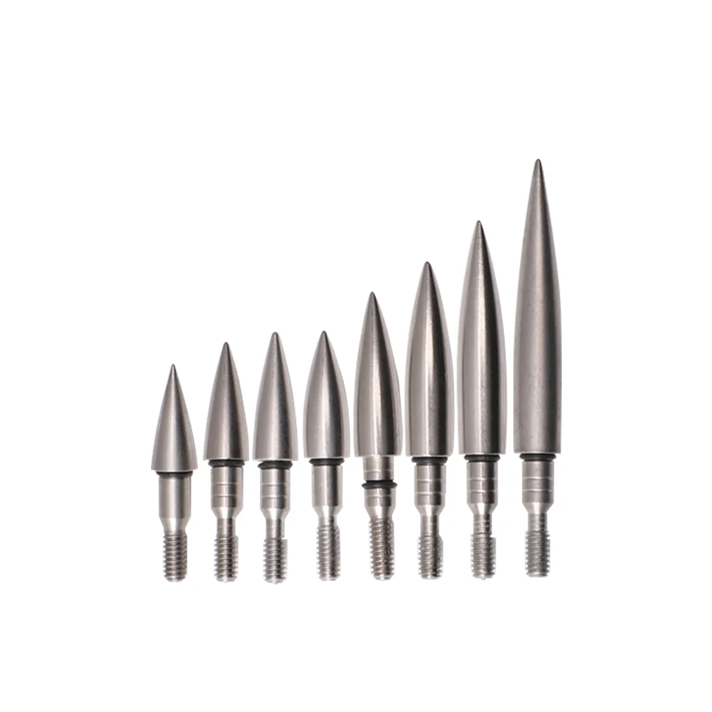 Stainless Steel Arrowheads - 12 Piece Set, Compatible with 6.2mm Inner Diameter Arrow Shafts, 70/80/90/100/125/150/200 Grains view 6