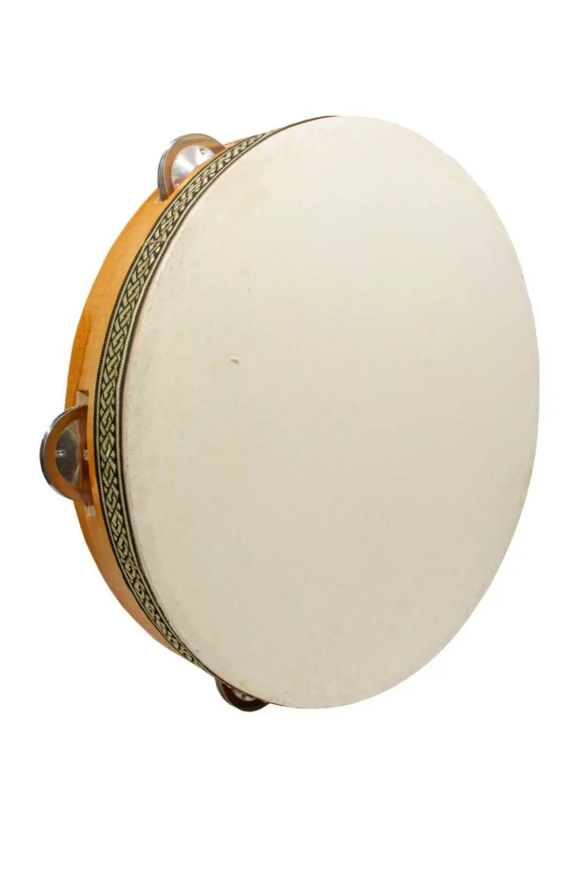 32 cm Wooden Leather Tambourine 11560