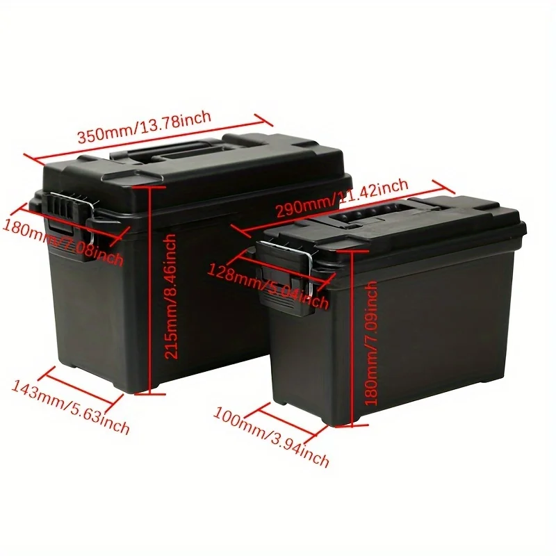 Hard Plastic Tool Case with Pre-Cut Sponge Storage Box Organizer for Tools and Hardware Protector Toolbox