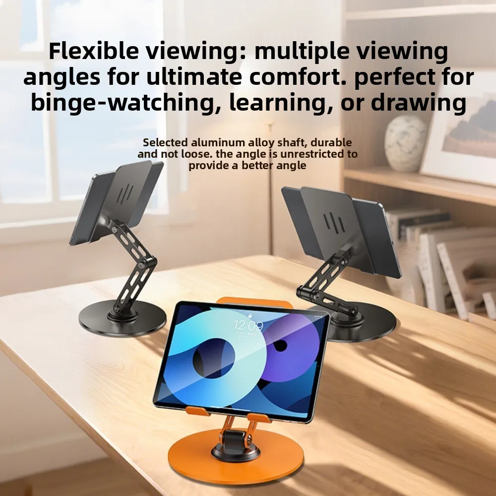 360 ° Rotating Adjustable Phone Holder Folding Adjustable Mobile Phone Holder Stand Portable Metal Table Cell Phone Stand