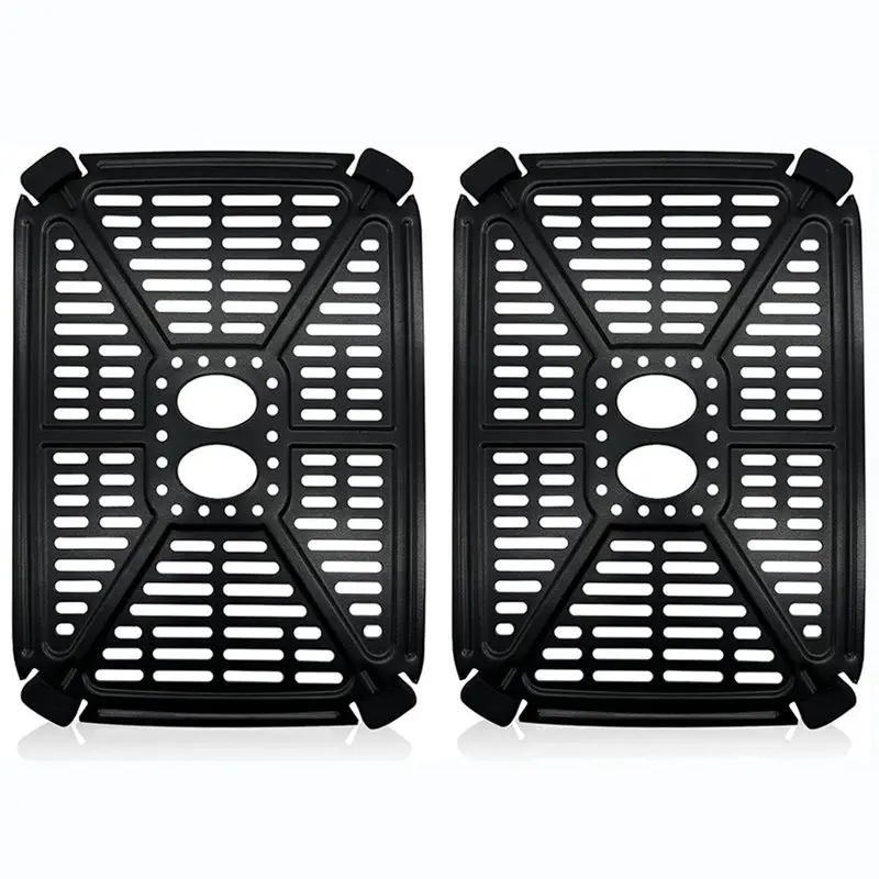 L65A-Para utensílios domésticos holstein 8.4qt cesta dupla acessórios de fritadeira de ar digital-bandeja de fritadeira de ar 8.5x6.1 na placa de grelha