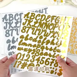 5Pcs/set Colorful Letter Stickers, Self-Adhesive vinyl Alphabet Number Sticker For Mailbox,Sign Door, Address Number,Cards,Cups