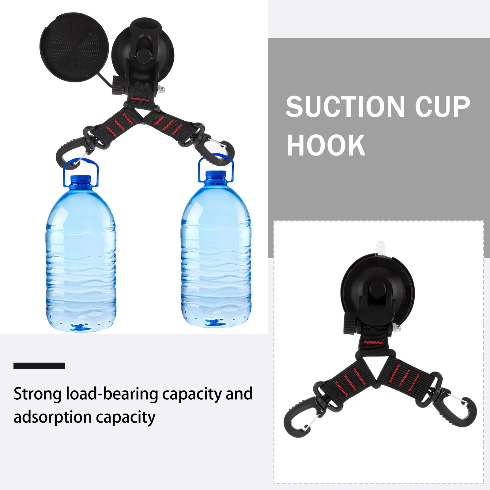 

2Pcs Outdoor Suction Cup Heavy Duty Hooks Car Tent Anchor Securing Multifunctional Camping Traceless Hooks Anchor Securing Hook