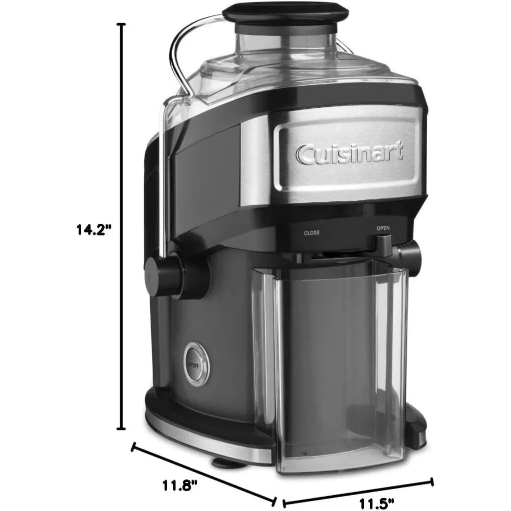 Extrator de suco compacto preto, liquidificadores para cozinha, espremedor, máquina misturadora, eletrodomésticos, 11,5x11,8x14,2"