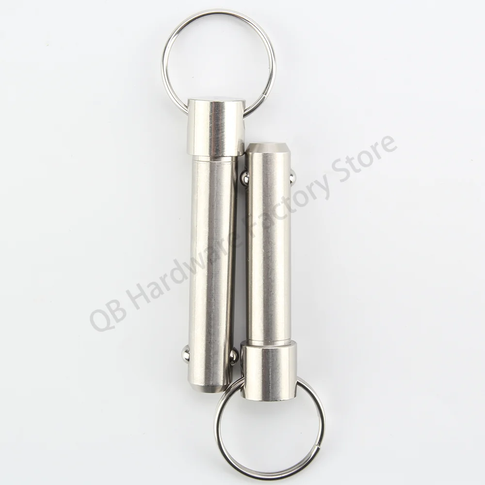 QB114 Spring Pins Stainless Steel Pin Dia 5~25mm Usable length 10~100mm Quick Release Pin Ball Lock Pins