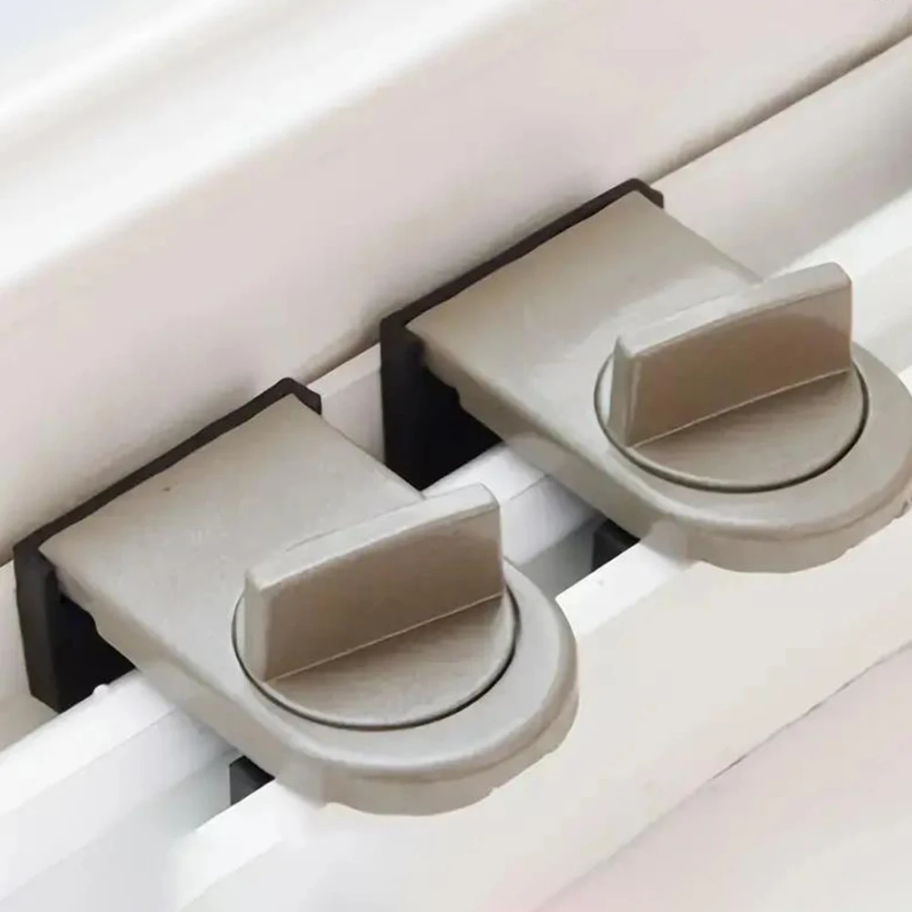 1Pc Window Limiter Aluminum Alloy Window Lock Buckle Living Room Sliding Door Fixed Buckle Window Sliding Fixing Buckle S003957