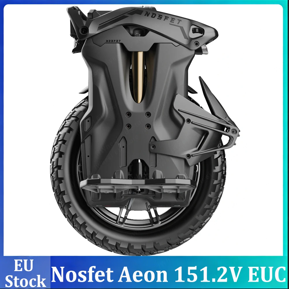 Monociclo Eléctrico Nosfet Aeon 151.2V 1300Wh 50S con Batería, Motor de 2200W, Neumático 3.0-12, Resistente al Agua IPX6
