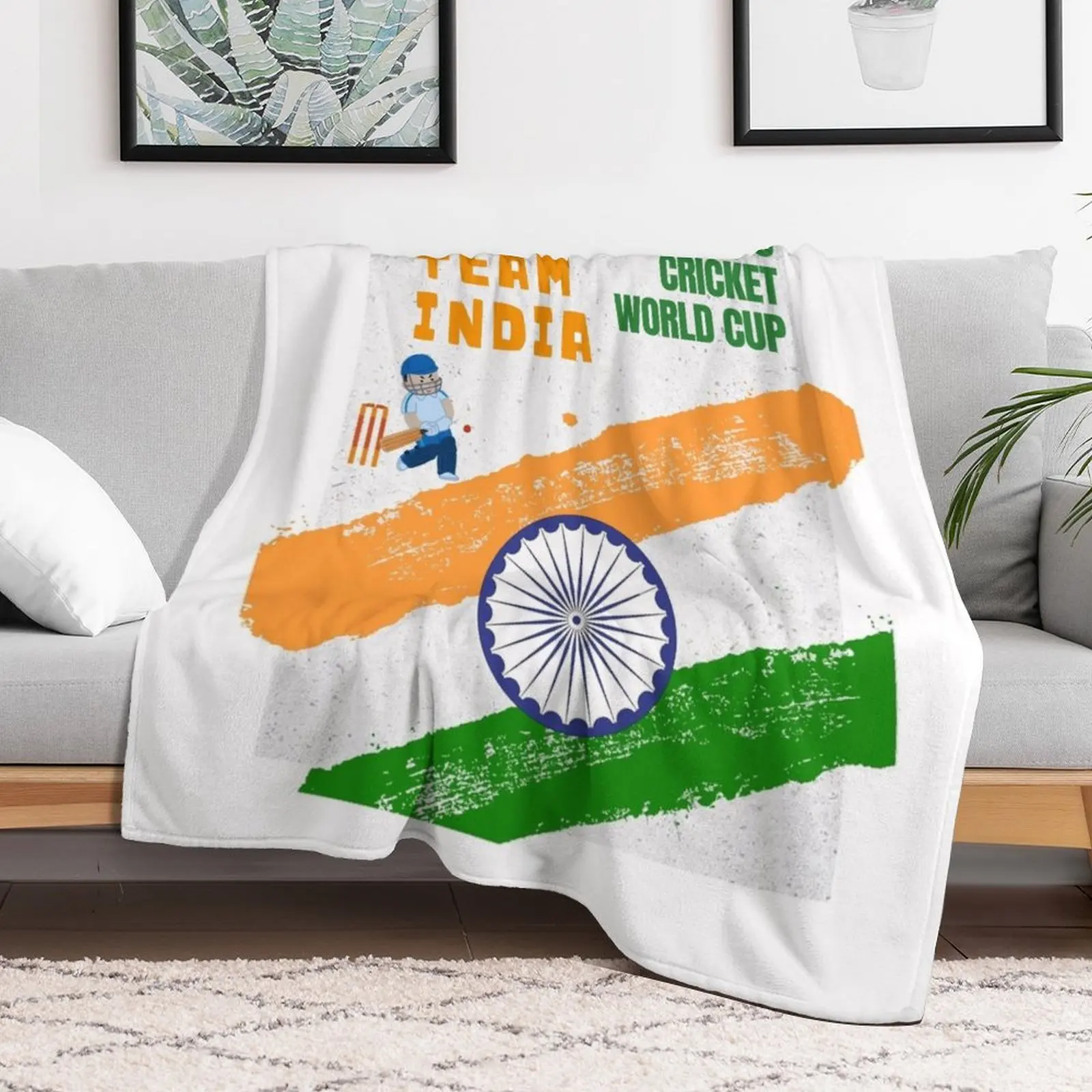 TEAM INDIA T20 WORLD CUP Throw Blanket Blankets For Bed christmas decoration Luxury Designer heavy to sleep Blankets