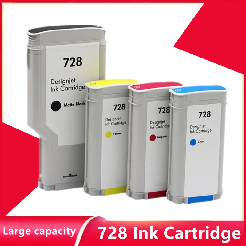 Compatible For HP 728 Remanufactured Ink Cartridge Full With Ink For HP DesignJet T730 T830 Printer