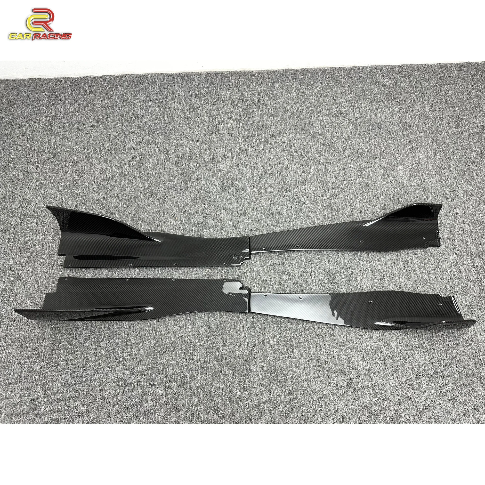 

High Quality R Style Dry Carbon Fiber Auto Parts Decoration Side Skirts Extend for Mclaren 720S 2015-2018