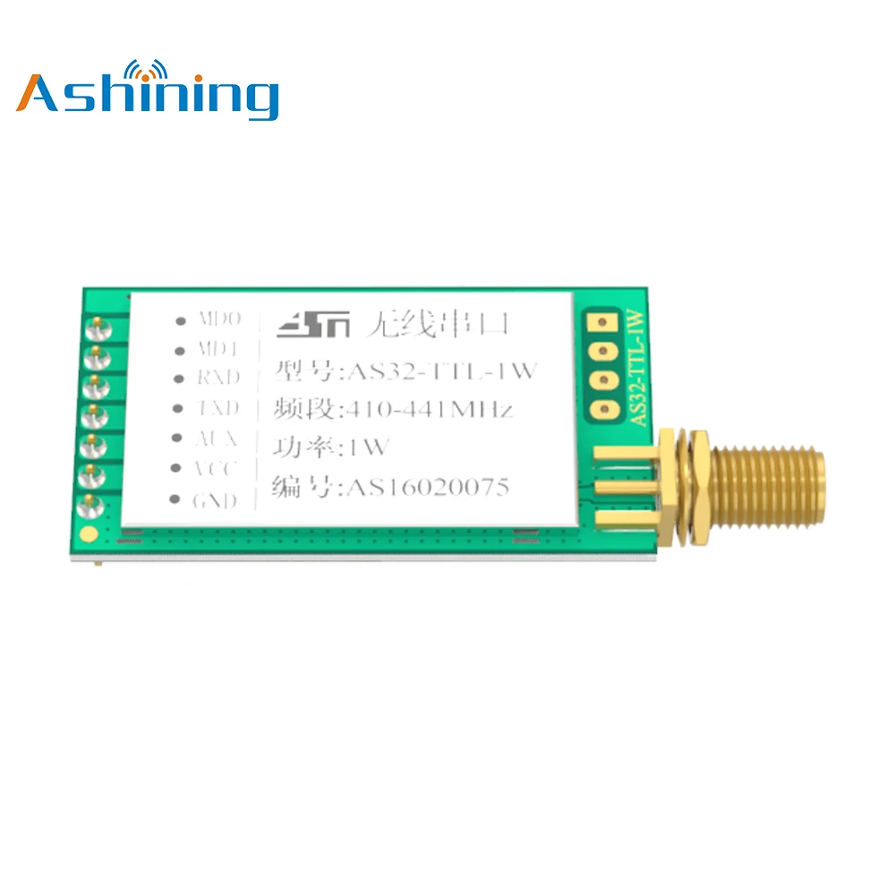 Imagem -03 - Lora Controlador de Nível Água Uart Lora Alta Potência 10km de Longa Distância rf Módulo Receptor Transmissor sem Fio 433mhz As32-ttl1w