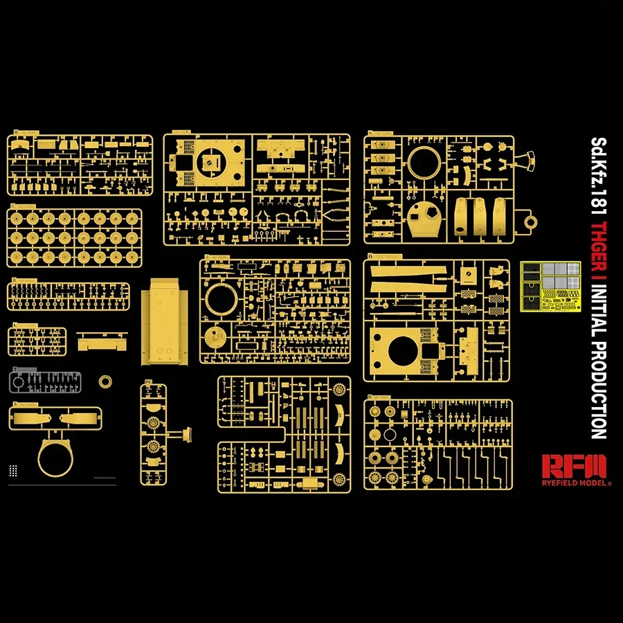 Ryefield-Modellpanzer-Montagemodellbausatz RM-5078 Sd.Kfz.181 Tiger I Initial Production Maßstab 1:35