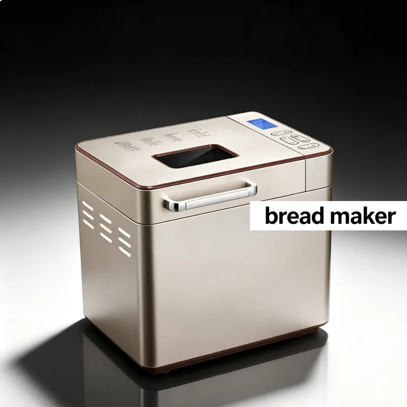 Stainless Steel 1KG 19-in-1 Automatic Bread Maker 650W Programmable Bread Machine with 3 Loaf Sizes Fruit Nut Dispenser