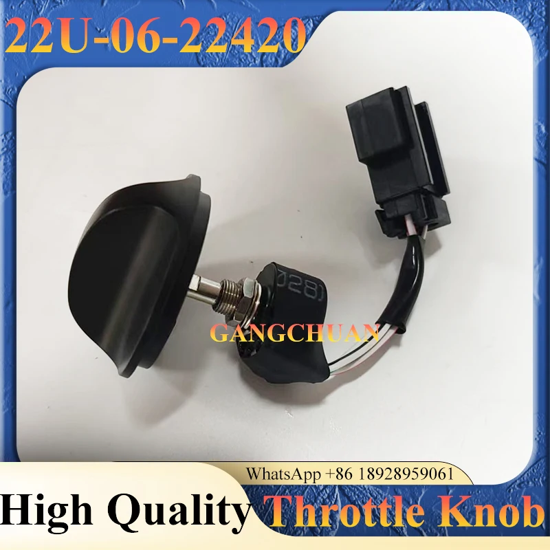 Excavator Throttle Knob 22U-06-22420 Compatible with PC200-7 PC30-7 PC35-7 PC360-7 PC60-7 PC110-7 PC290LC-7 Heavy Equipment Part