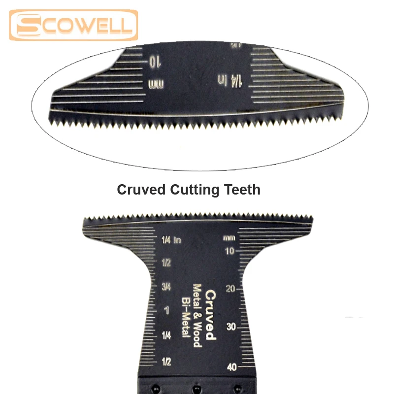 Imagem -02 - Substituído Lockfit Plunge Oscilante Multi Tool Saw Blades Dentes Cruved para Ferramentas Elétricas Star Lock Multimaster 65 mm