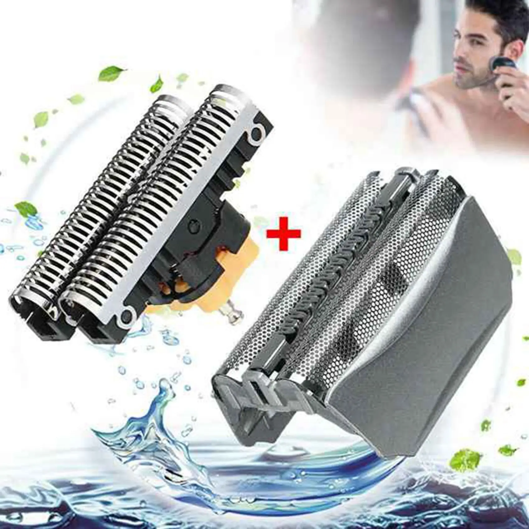 A25I-4X Combi Pack 51S Replacement Blade+Shaving Head For Braun Series 5 8000 Shaver 5643 5758 8970