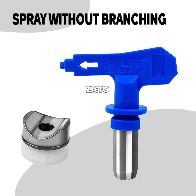 Airless spray gun nozzle holder and nozzle are suitable for reversible nozzle parts 211/215/311/315/415/417/515/517/523/623