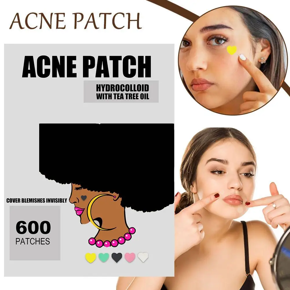 600/1200pcs Star Pimple Patch Acne Colorful Invisible Concealer Skin Acne Beauty Face Spot Stickers Care Removal B9M5