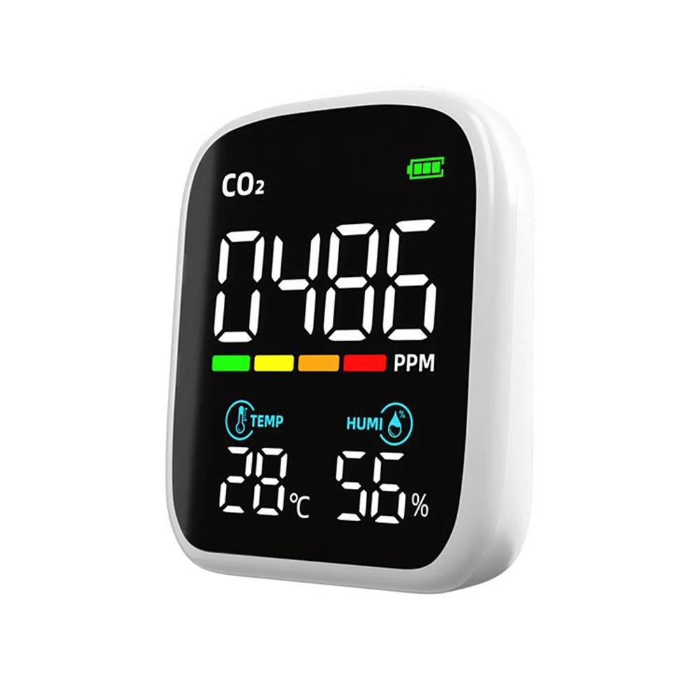 WIFI Infrared CO2 Monitor 400-5000PPM Carbon Dioxide Monitor NDIR Sensor Air Quality Monitor 70*84*35 Mm Carbon Dioxide Host