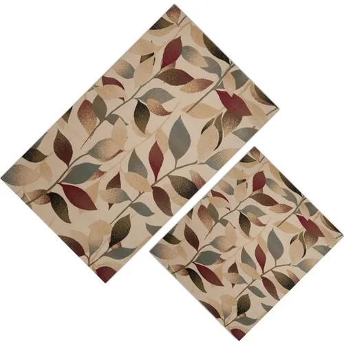 Cici Design Colorful Leaves Patterned Closet Takımı-60x100-50x60