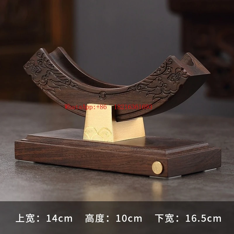

Ebony Solid Wood Tea Stand Bracket, Tea Table Display Stand, Tea Set Accessories