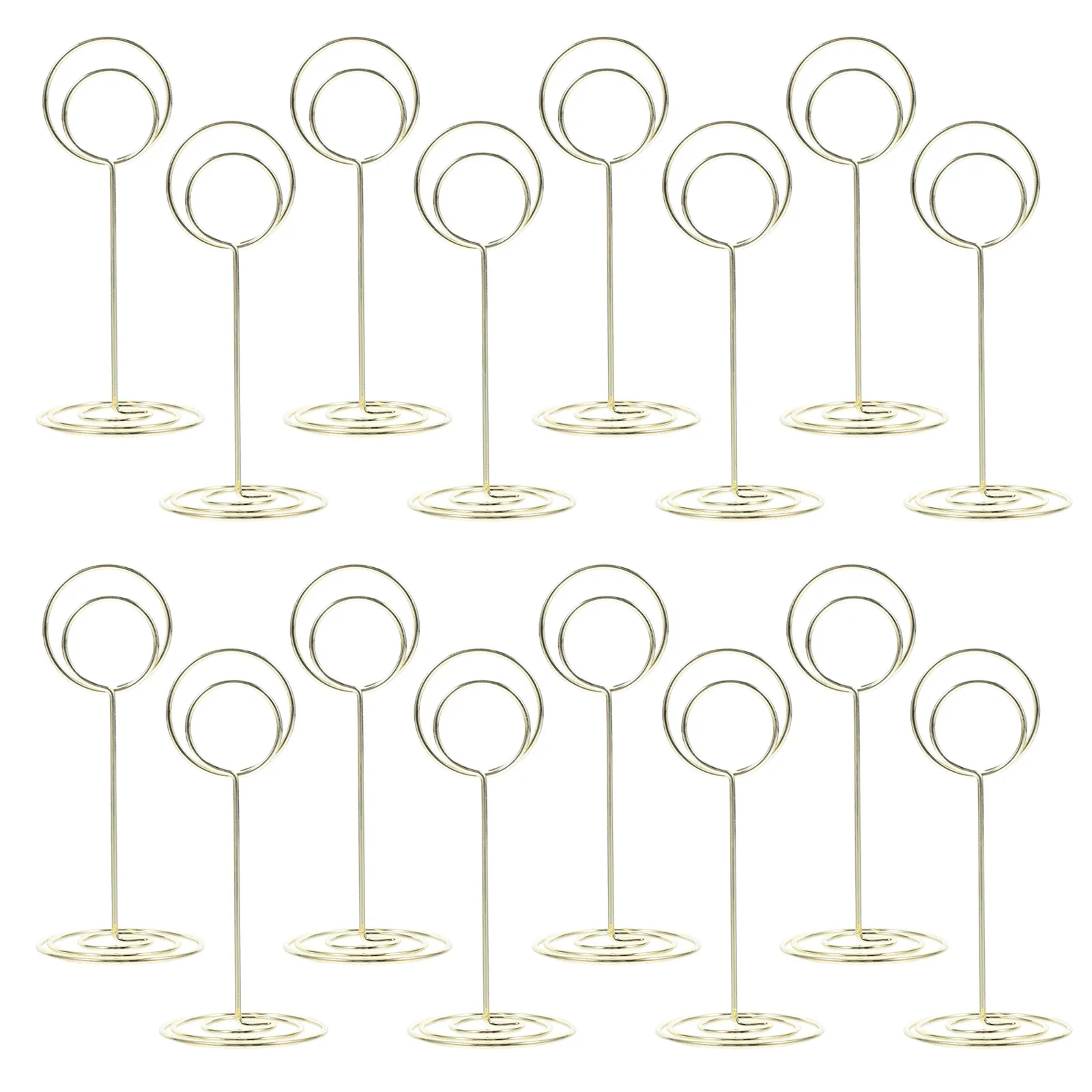 

45pcs Business Card Holder Desktop Peacock Shape Metal Wire Note Folder Display Reusable Table Number Holder Wedding Picture