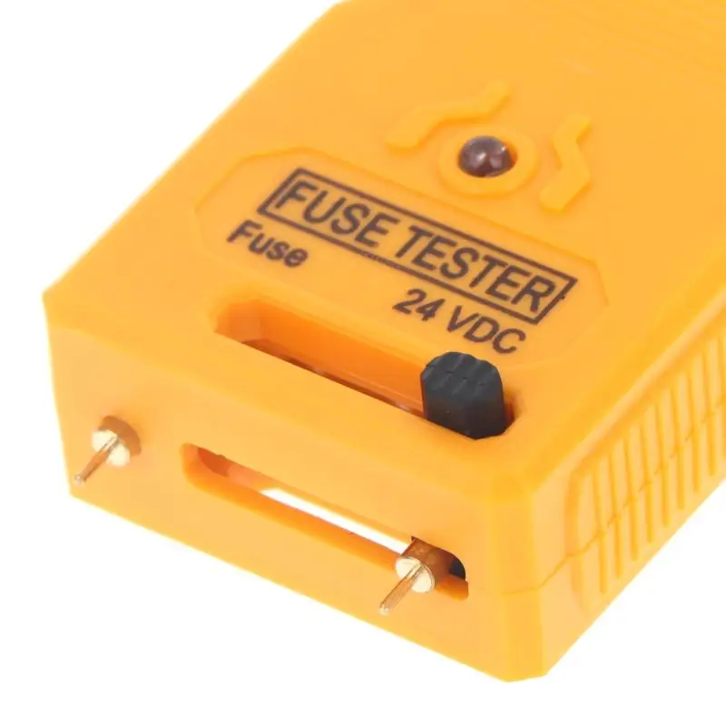 New1Pcs 24V DC Auto Fuse Tester With LED Indicator Non Slip Grip For Car Repair Maintenance DIY Work