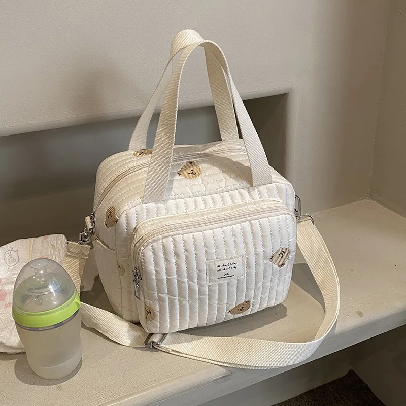 Sac à Bandoulière Brodé à Fermeture Éclair pour Maman, Poussette de Bébé, à Couches, de Styliste, pour Femme