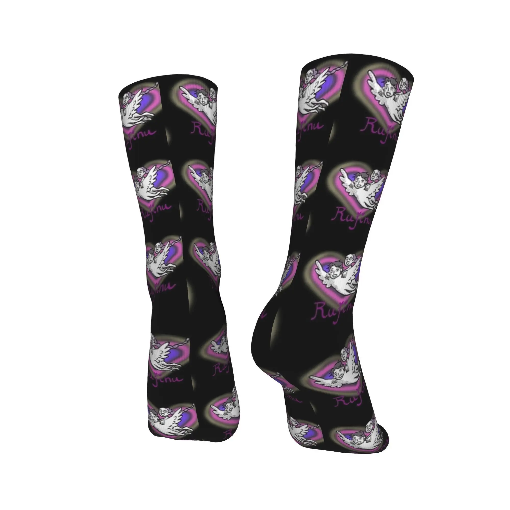 Love Saja Boys  Kpop Demon Hunter Stockings Men  Socks Medium Soft Gothic Socks Winter Skateboard Anti Bacterial Printed Socks