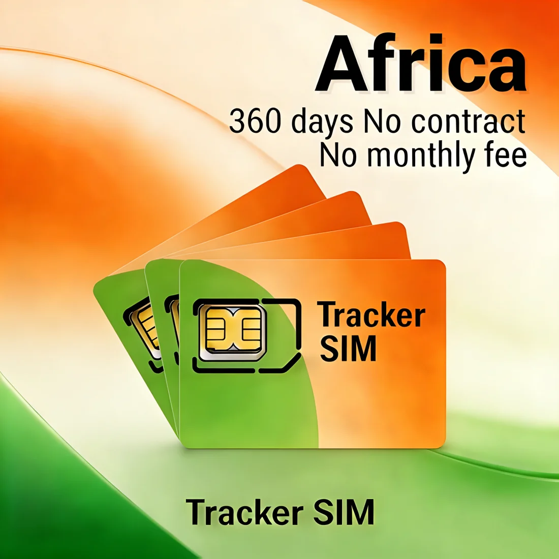 Africa 4G GPS Tracker SIM Card No Contract 360MB/360 Days Nano/Micro/Std GPRS GSM LTE for TK915 CJ780 MV710 etc
