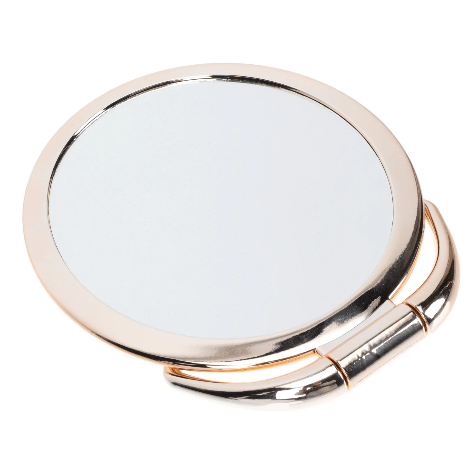 قطعة واحدة من مرآة المكياج القابلة للطي لسطح المكتب على الوجهين، قاعدة ثابتة، تصميم أنيق، هدية مثالية للفتيات في المنزل