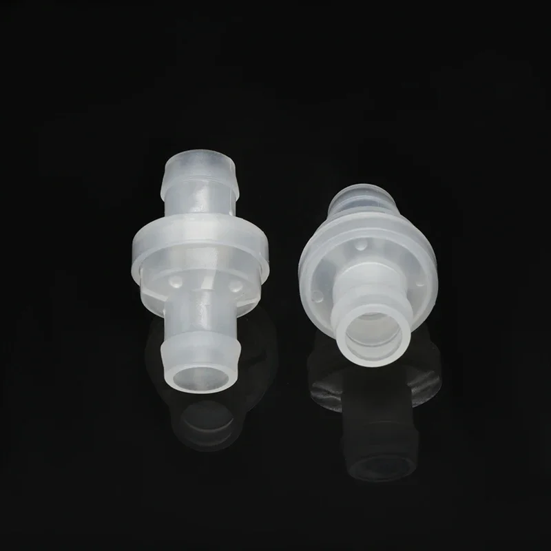 Plastic One-Way Non-Return Pagoda Inline Fluids Check Valve for Fuel Gas Liquid Ozone-Resistant Water Stop 3 4 6 8 10 12mm 1pcs