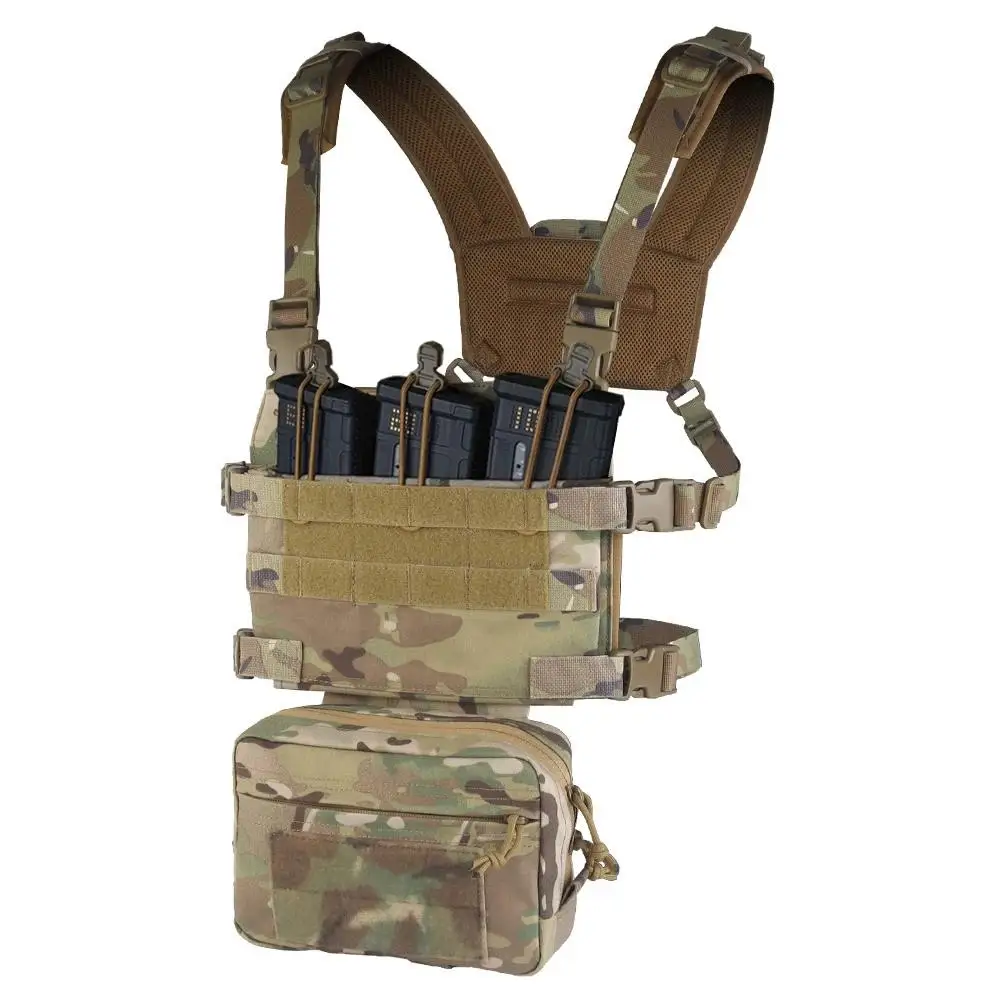 Tactical Chest Rig R Series Modular Assault Combat Vest Quick Release 556 Magazine Pouch Hunting Shooting Airsoft Chest Rig Gear