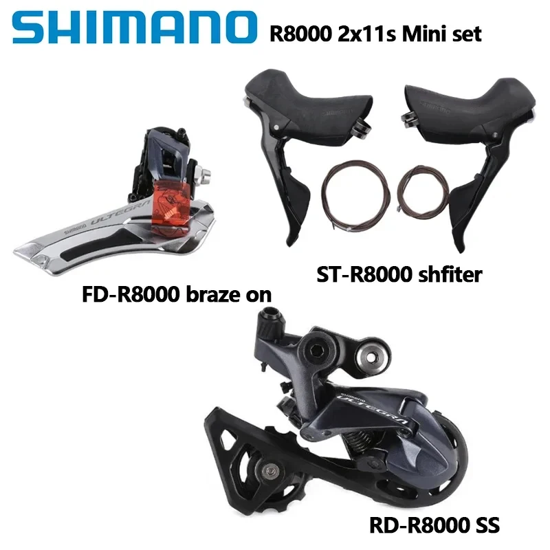 

Shimano R8000 2x11s Mini Set ULTEGRA R8000 Shifter Front Derailleur RD-R8000 Rear SS GS Group Update From 6800 Original