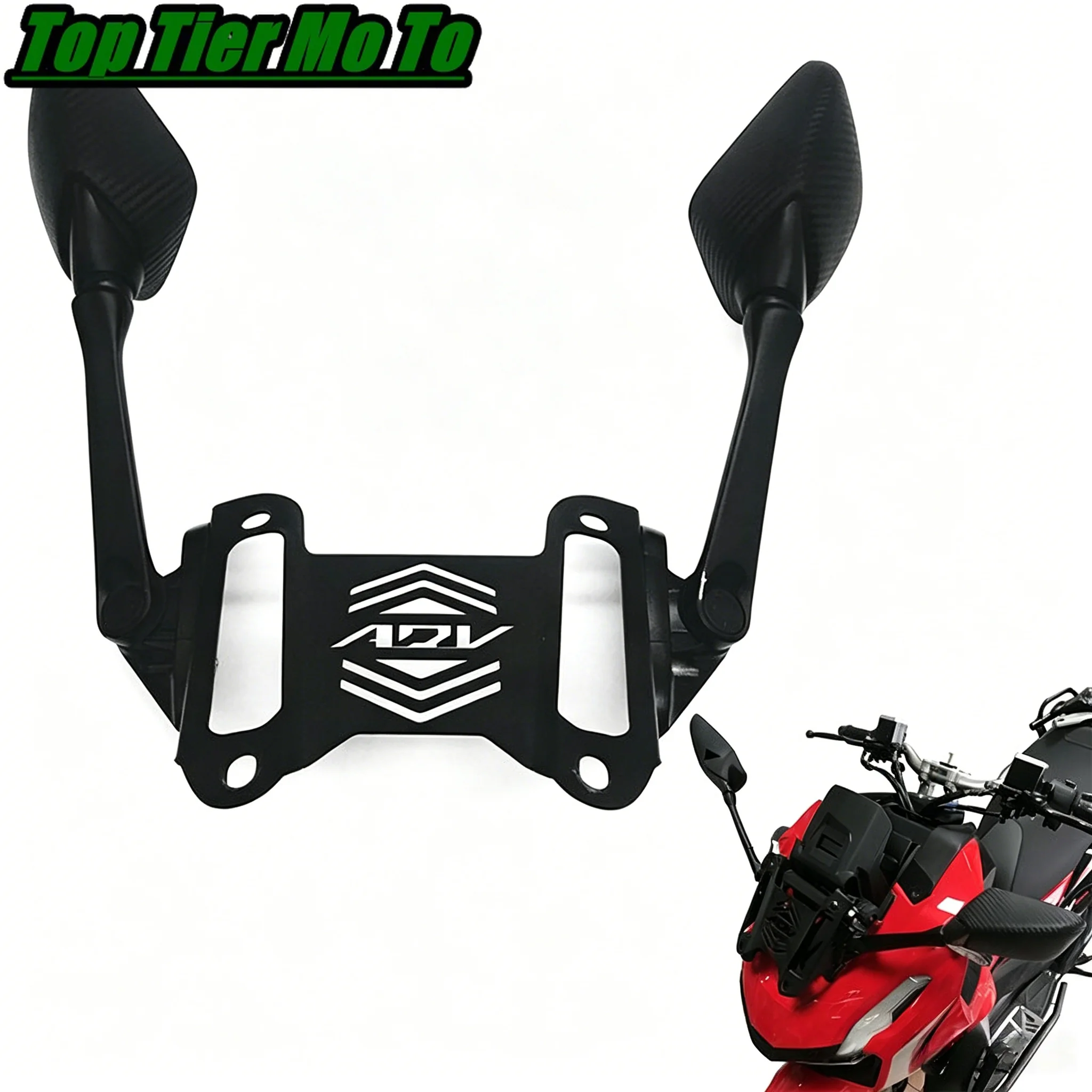 Wide-view rearview mirror forward-moving bracket for rearview mirror and windshield fixing bracket Fit For Honda ADV160 ADV150