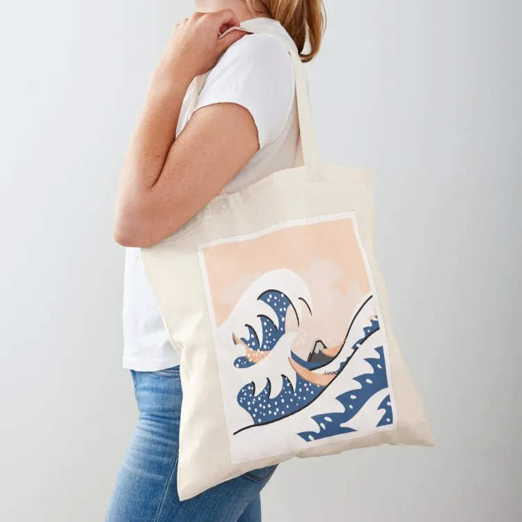

Great Wave Tote Bag canvas shopping bag women bag Women's shopper university shopper