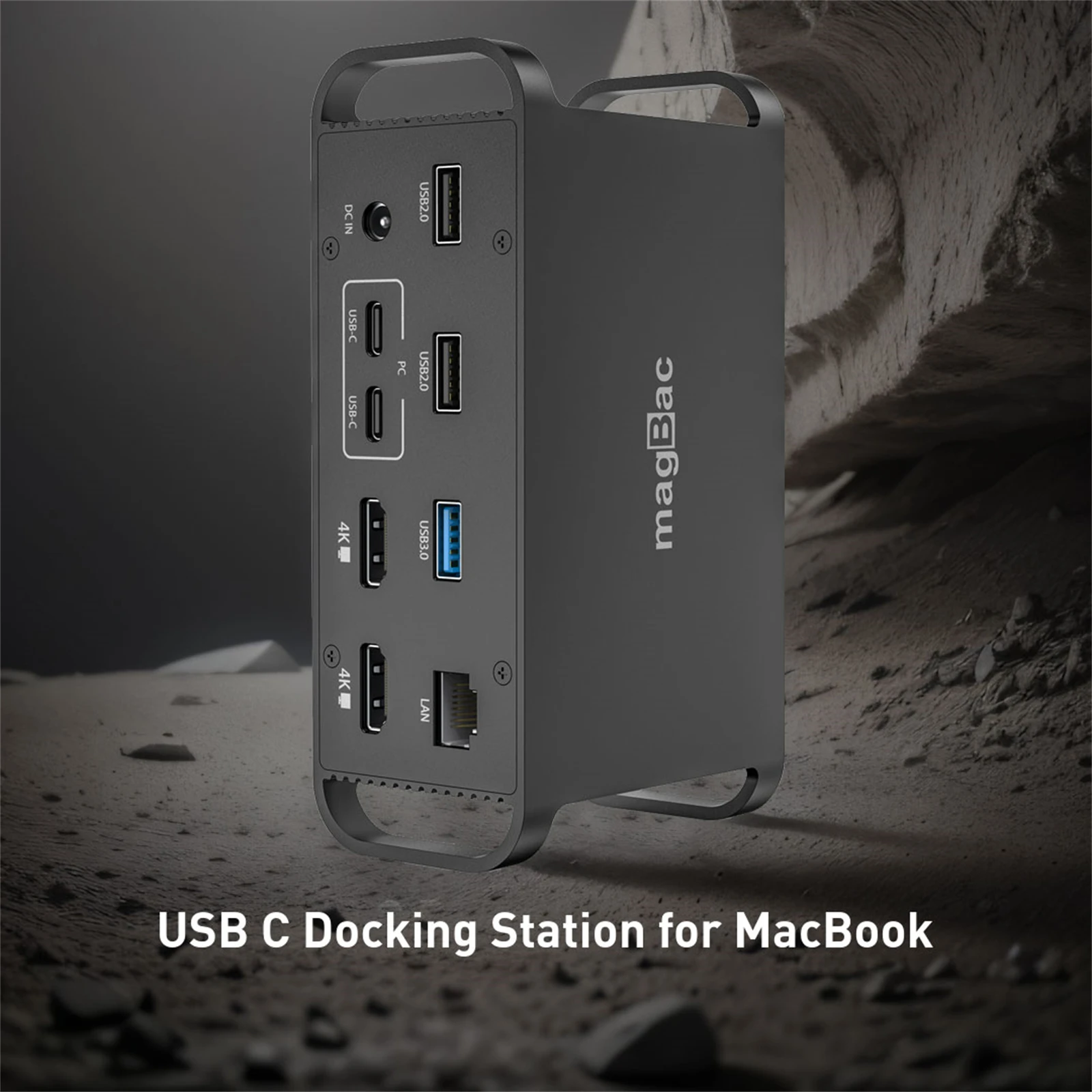 Laptop Docking Station USB C for MacBook Pro Air Support MST Extend Two Monitor Dual Type C to 2x HDMI 4K 60HZ 18W PD for iPhone