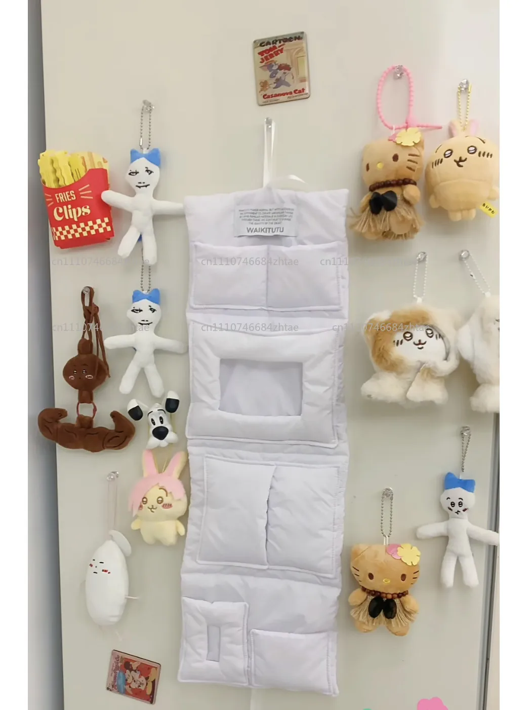 Multifunctional Behind the Door Wardrobe Storage Bag Upper Hanging Bag Hanging Bede Wall Storage Bag Underwear Sundries Artifact