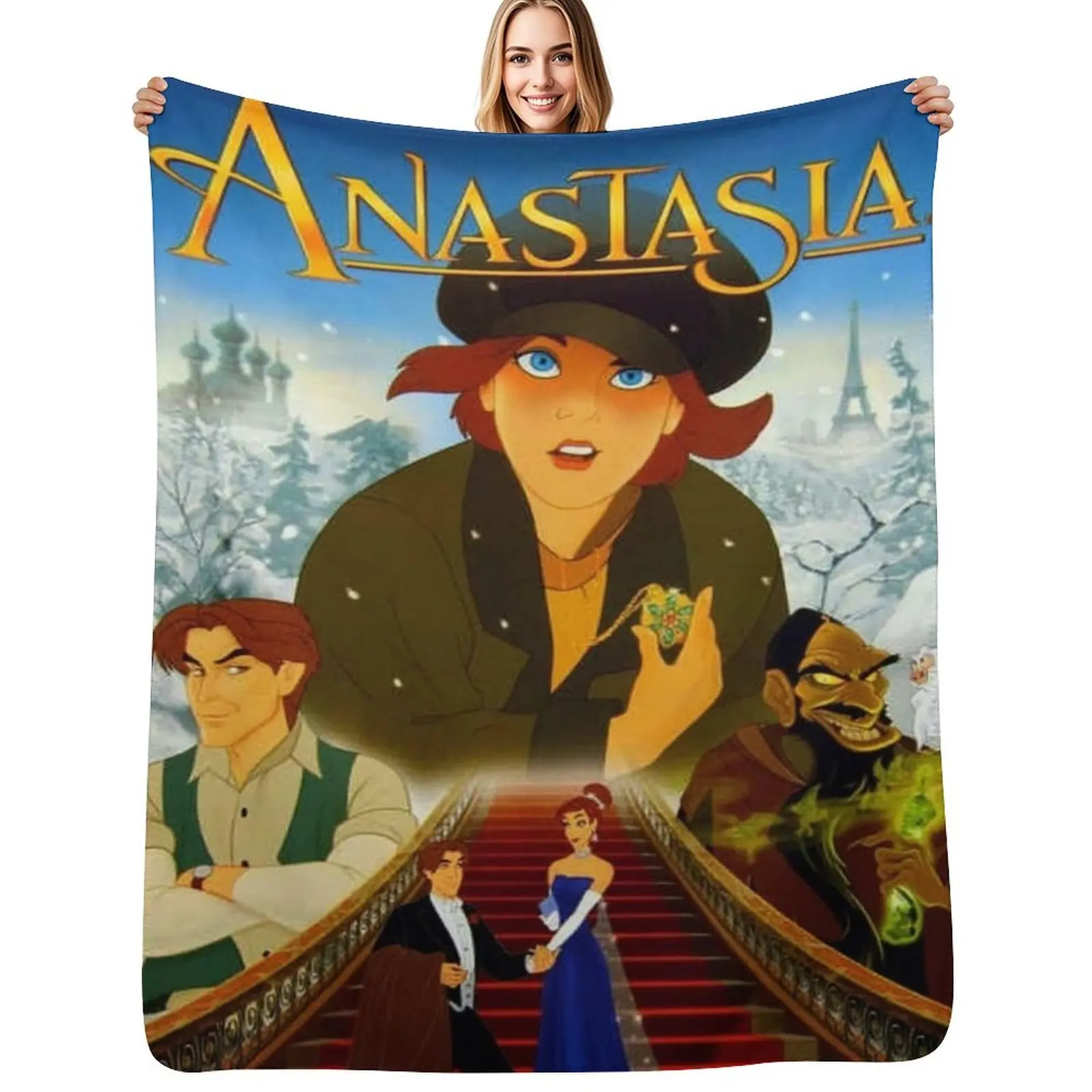 

Anastasia Classic Poster Throw Blanket Breathable Lightweight Blanket for Adults Kids