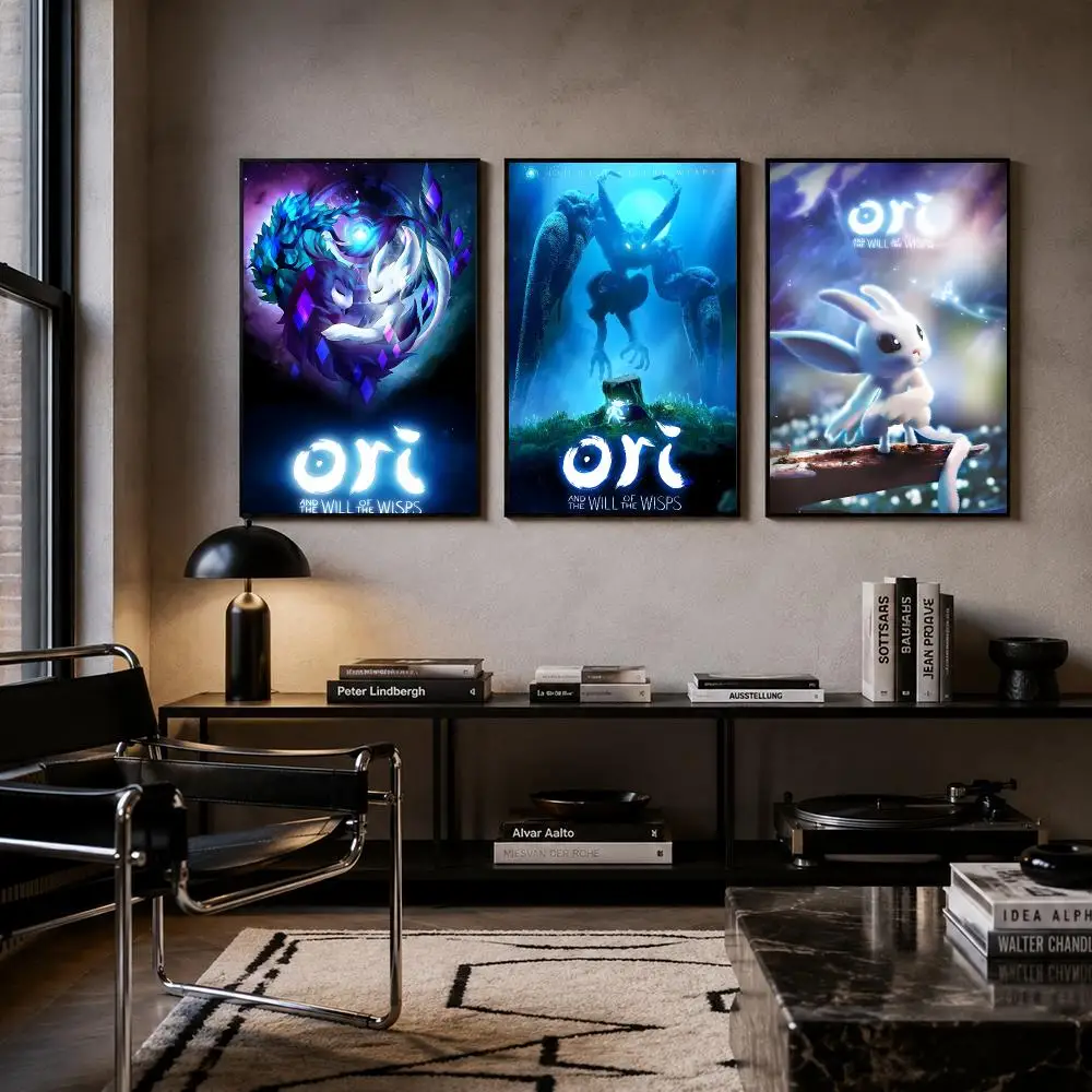 Game Ori And The Blind Forest Poster Self-adhesive Art Waterproof Paper Sticker Coffee House Bar Room Wall Decor