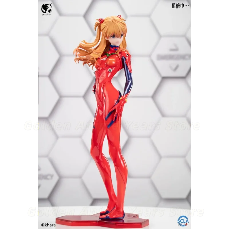 [in Stock]Bear Panda Neon Genesis Evangelion Asuka Langley Soryu 1/4 Finished Figurine Model Collect Doll Toy Gift