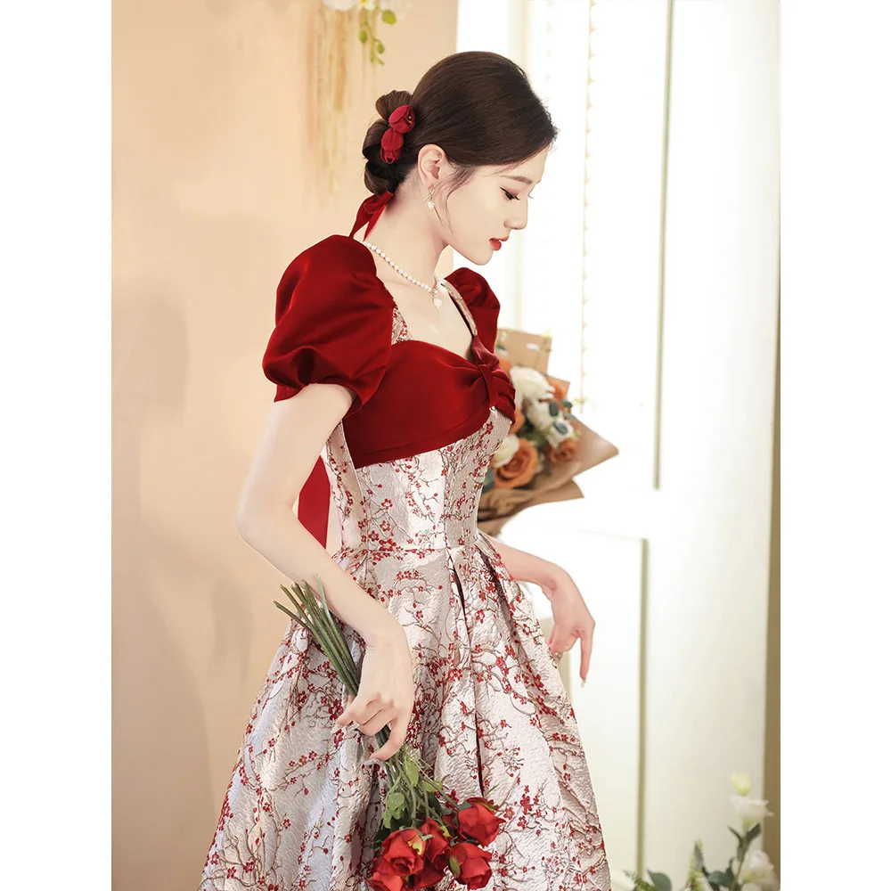 Elegant Red Off Shoulder Prom Dresses 2025 Lace Beaded Long Formal Evening Bridesmaid Party Gown Vestido Noiva Robe De Soiree