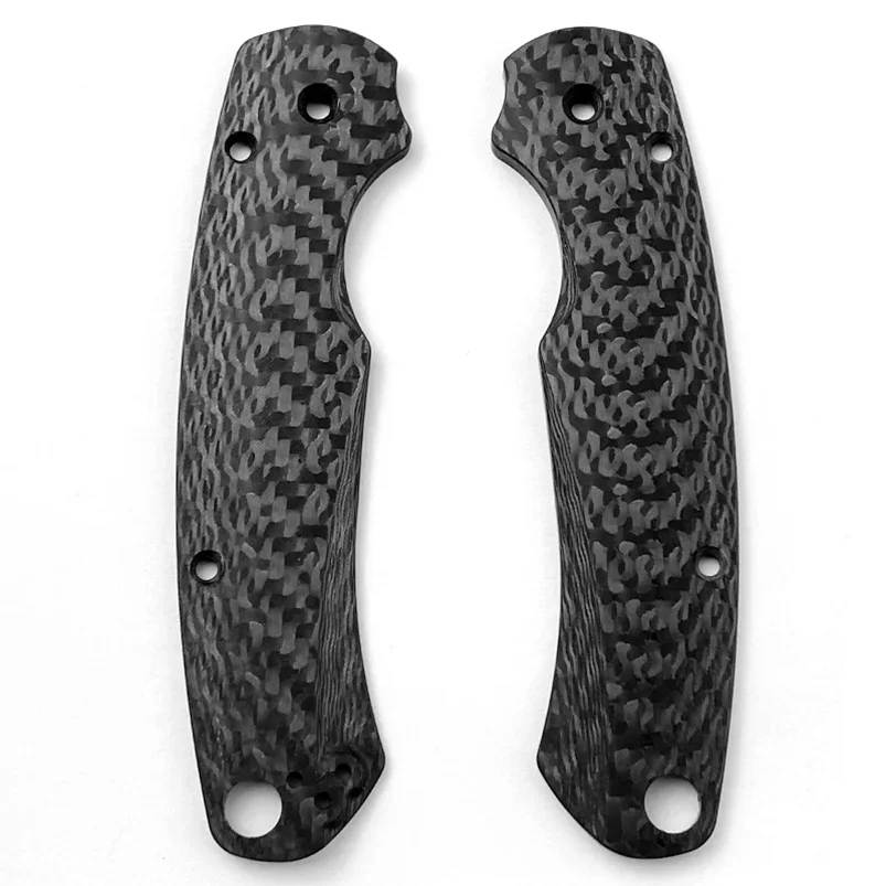 New 1pair Full 3K Carbon Fiber Handle Scale for Spyderco Paramilitary 2 Para2 C81