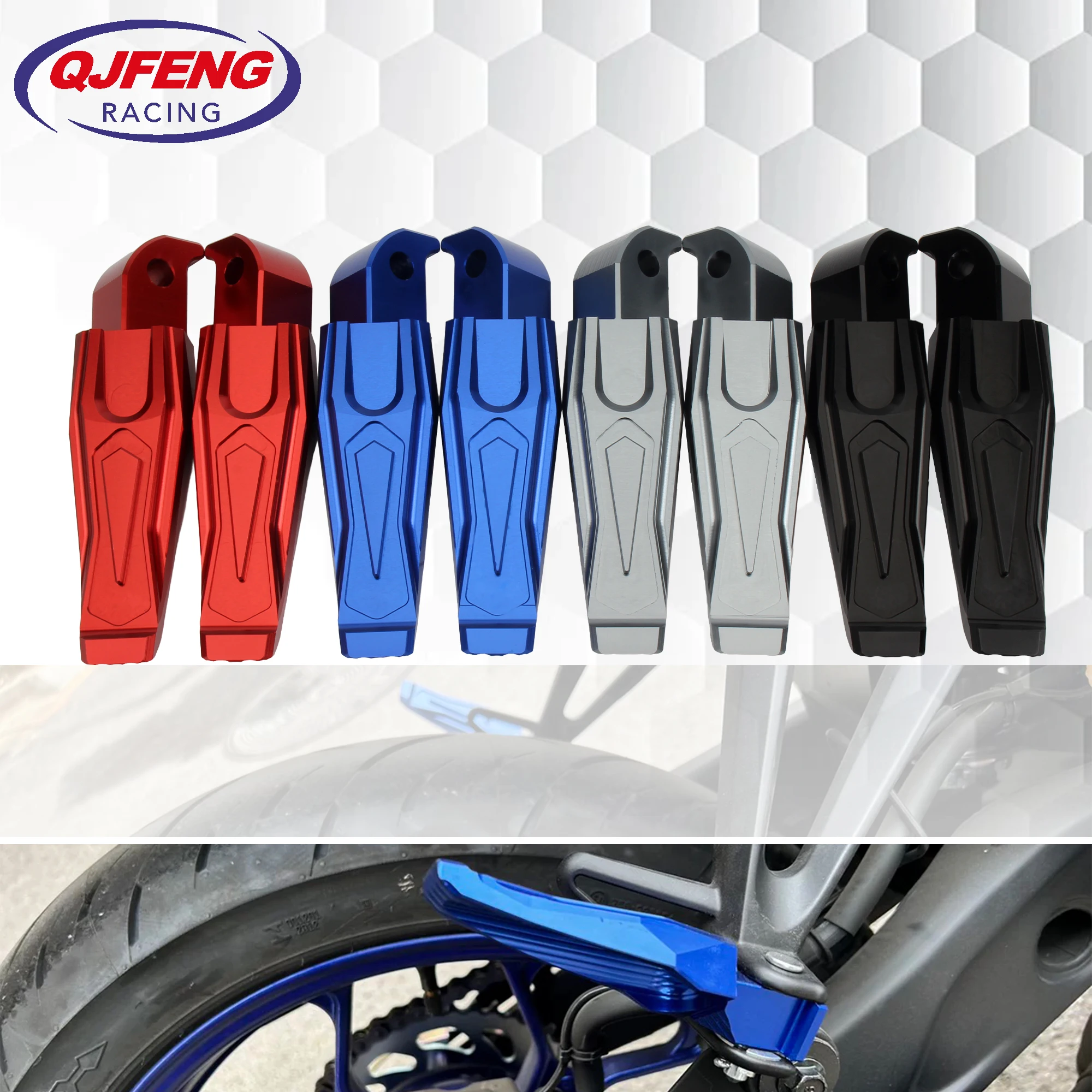 

Motocross Rear Foot Pegs Rests For Yamaha Tmax530 Tmax560 Tmax500 T-MAX 530/560/500 Motorcycle Passenger Footrests Accessories