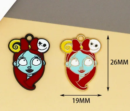 10 Pcs  Halloween Pendants Charms  Jewelry Making For keychians Pendants Necklaces Bracelets DIY Accessories