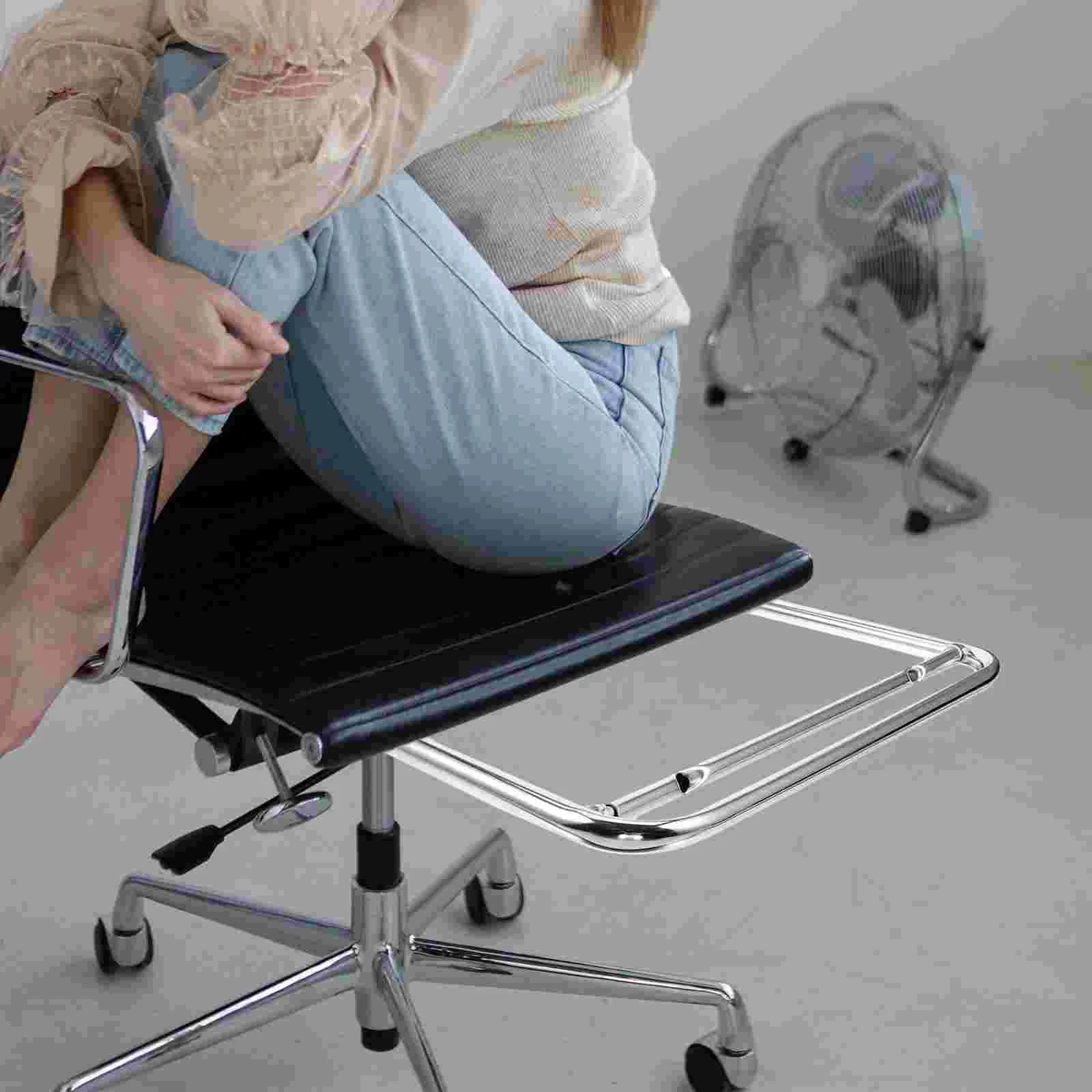 Swivel Chair Accessories Stainless Steel Foot Rest Office Desk Footstool Support Footrest Supply Under Feet