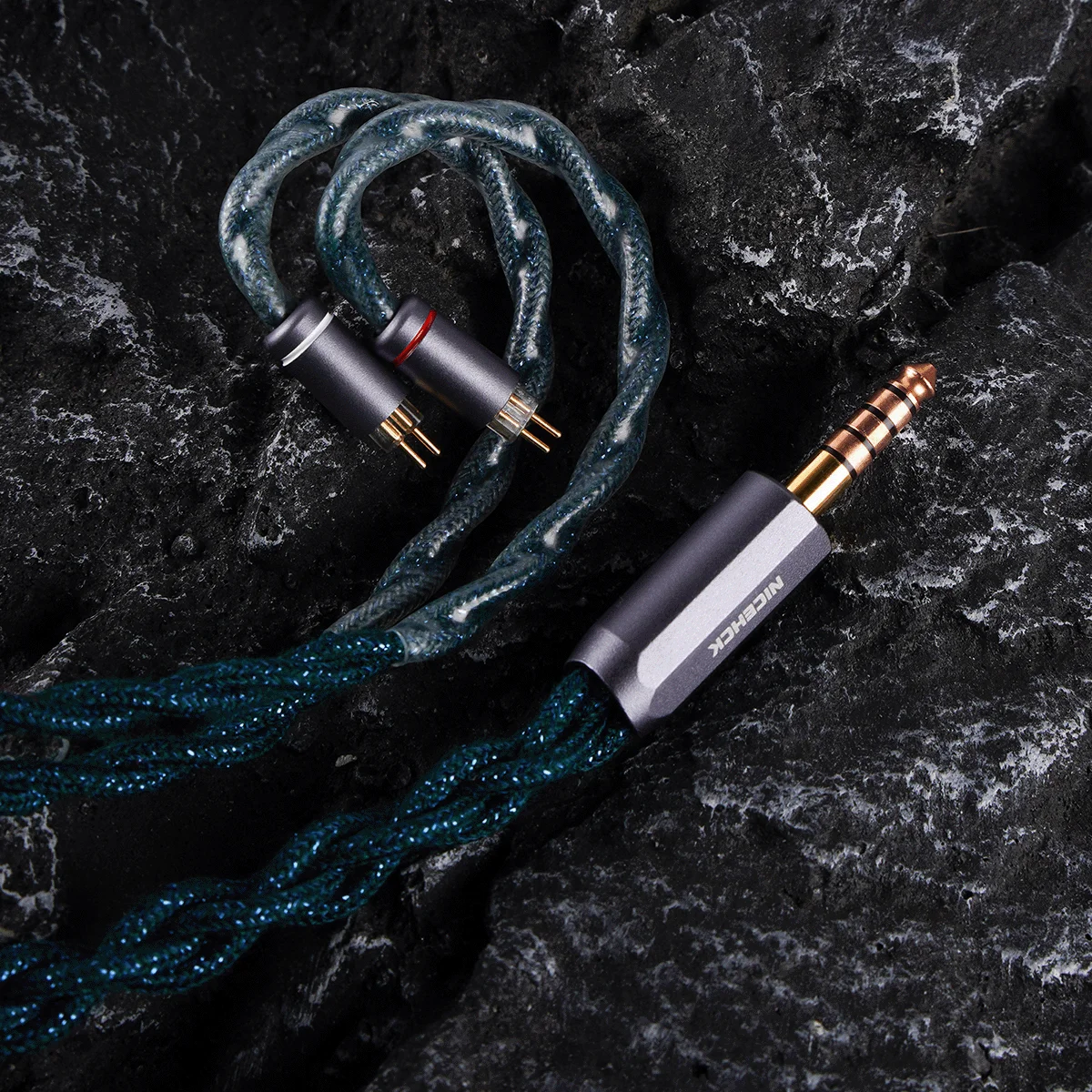 NiceHCK GreenGod Ceramic Copper Alloy Upgrade Headset OFC Degaussing Plug IEM Wire 0.78mm 2Pin Earphone Cable for SR5 Bravery