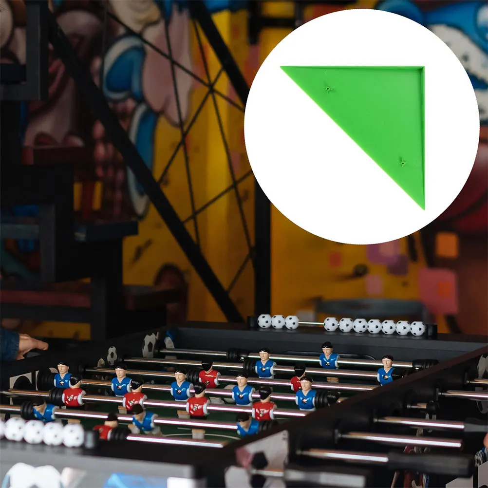 

2Pcs Triangle Corner Protectors for Foosball Table Heavy Duty Edge Guards Enhanced Ball Movement Table Football Parts