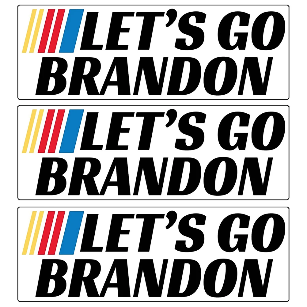 Let's Go Brandon Stickers Car Bumper Sticker Decal Funny for Skateboard Laptop Hardhat Let's Go Brandon Stickers
