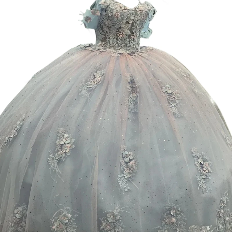 Robe de Princesse Quinceanera à Lacets pour ixd'Anniversaire, Tenue de Bal Éducative, 15 Ans